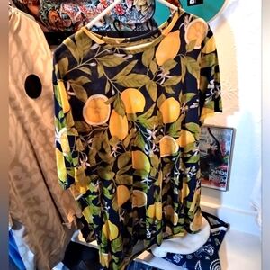 Mens Lemon Designed T-shirt